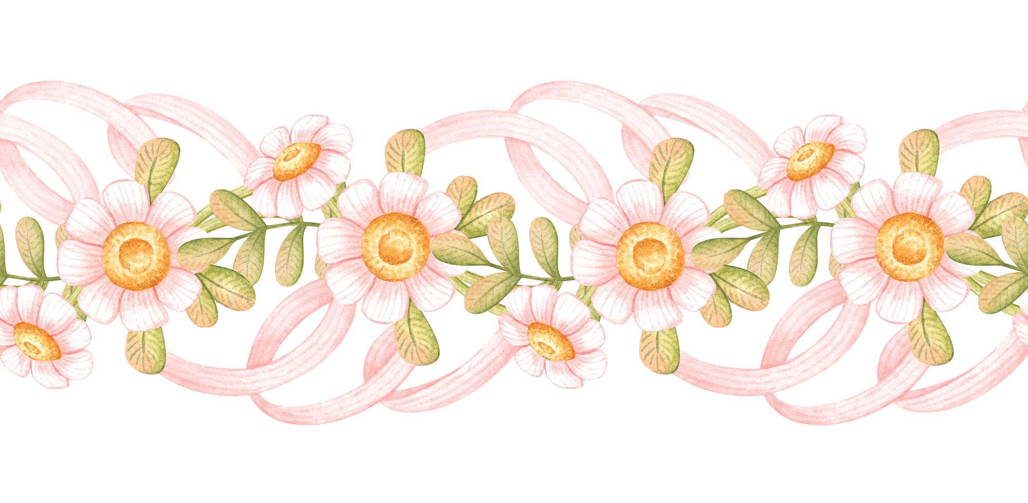 detailed floral stitching in pastel thread